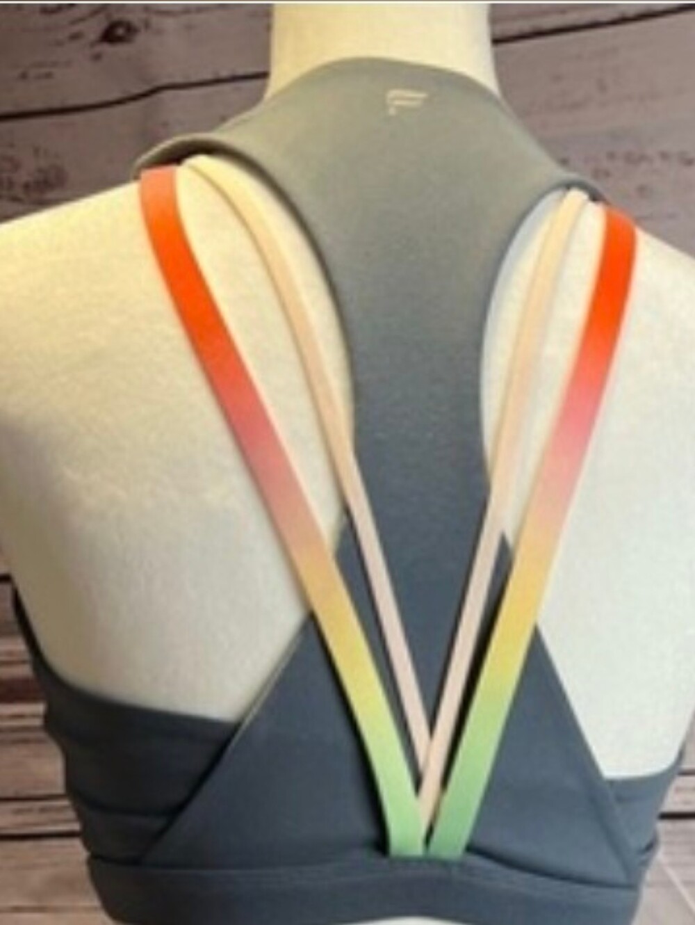 FABLETICS -- Workout Bra Top (W/O Pad Inserts) Sz S 🩶 Grey 🩶 Super EUC